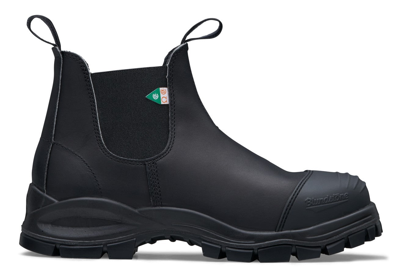 Blundstone CSA XFR 968 - Black Leather | Work & Safety Boot Rubber Toe Cap - Grady’s Feet Essentials - Blundstone