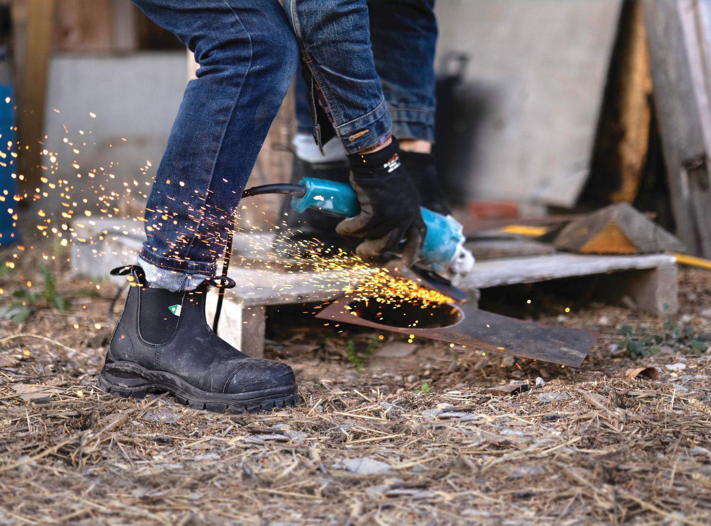 Blundstone CSA XFR 968 - Black Leather | Work & Safety Boot Rubber Toe Cap - Grady’s Feet Essentials - Blundstone