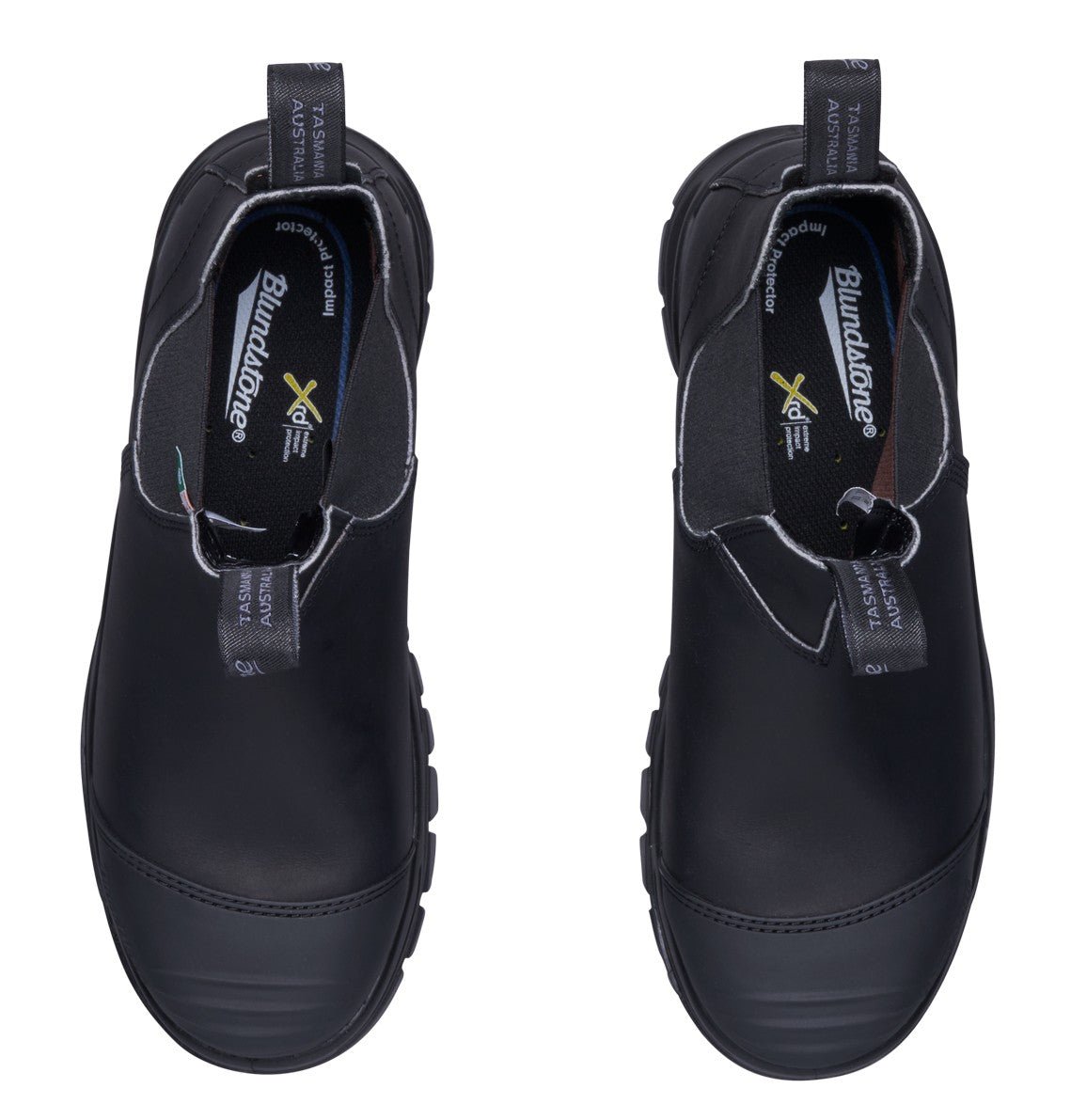 Blundstone CSA XFR 968 - Black Leather | Work & Safety Boot Rubber Toe Cap - Grady’s Feet Essentials - Blundstone