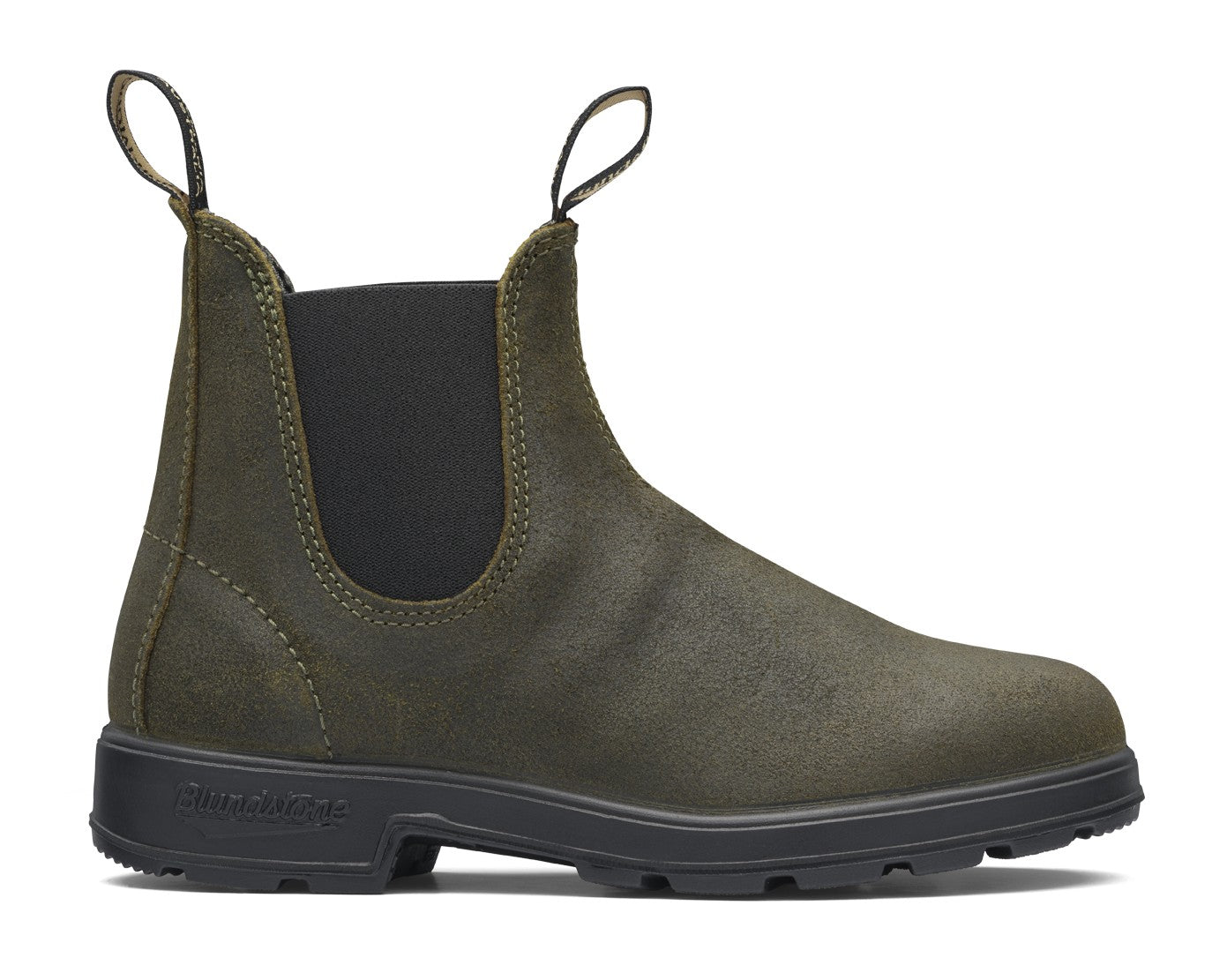 Blundstone Original 1615 - Dark Olive Waxed Suede Leather | Lightweight, Durable Pull - On Boots - Grady’s Feet Essentials - Blundstone