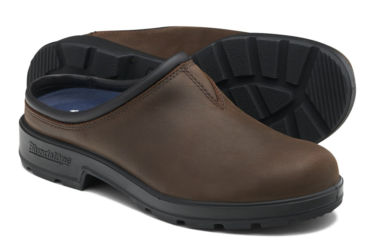 Blundstone Originals Clog 2421 - Antique Brown Leather | Weatherproof Slip - On - Grady’s Feet Essentials - Blundstone