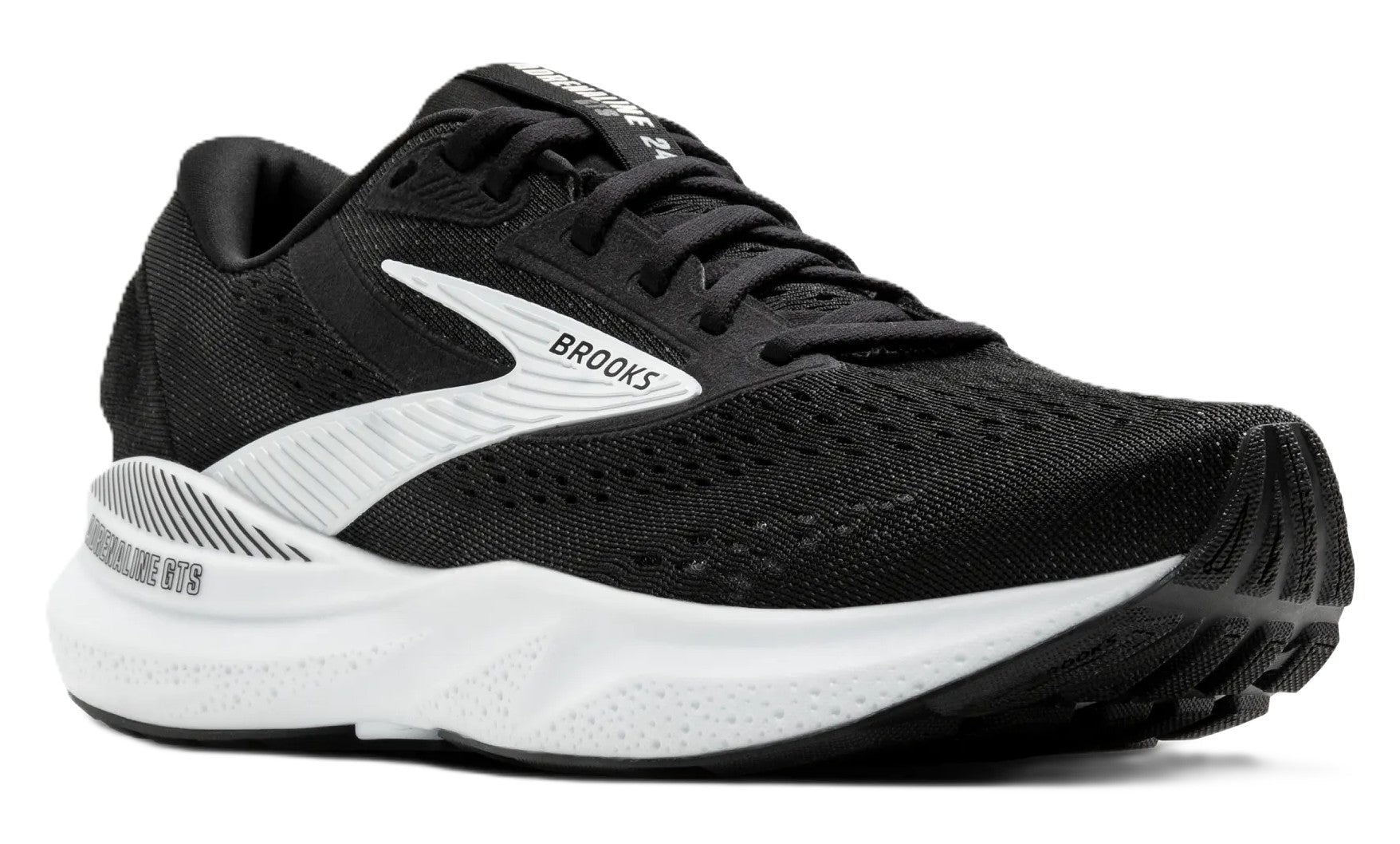 Brooks Men's Adrenaline GTS 24 - Run & Walk | Support Black/White - Grady’s Feet Essentials - Brooks