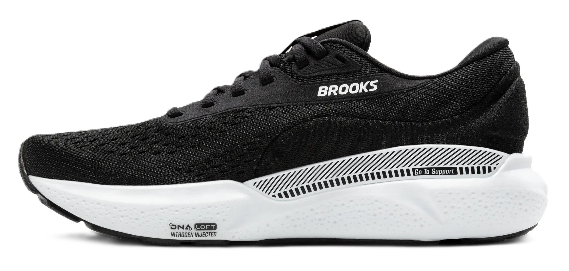 Brooks Men's Adrenaline GTS 24 - Run & Walk | Support Black/White - Grady’s Feet Essentials - Brooks