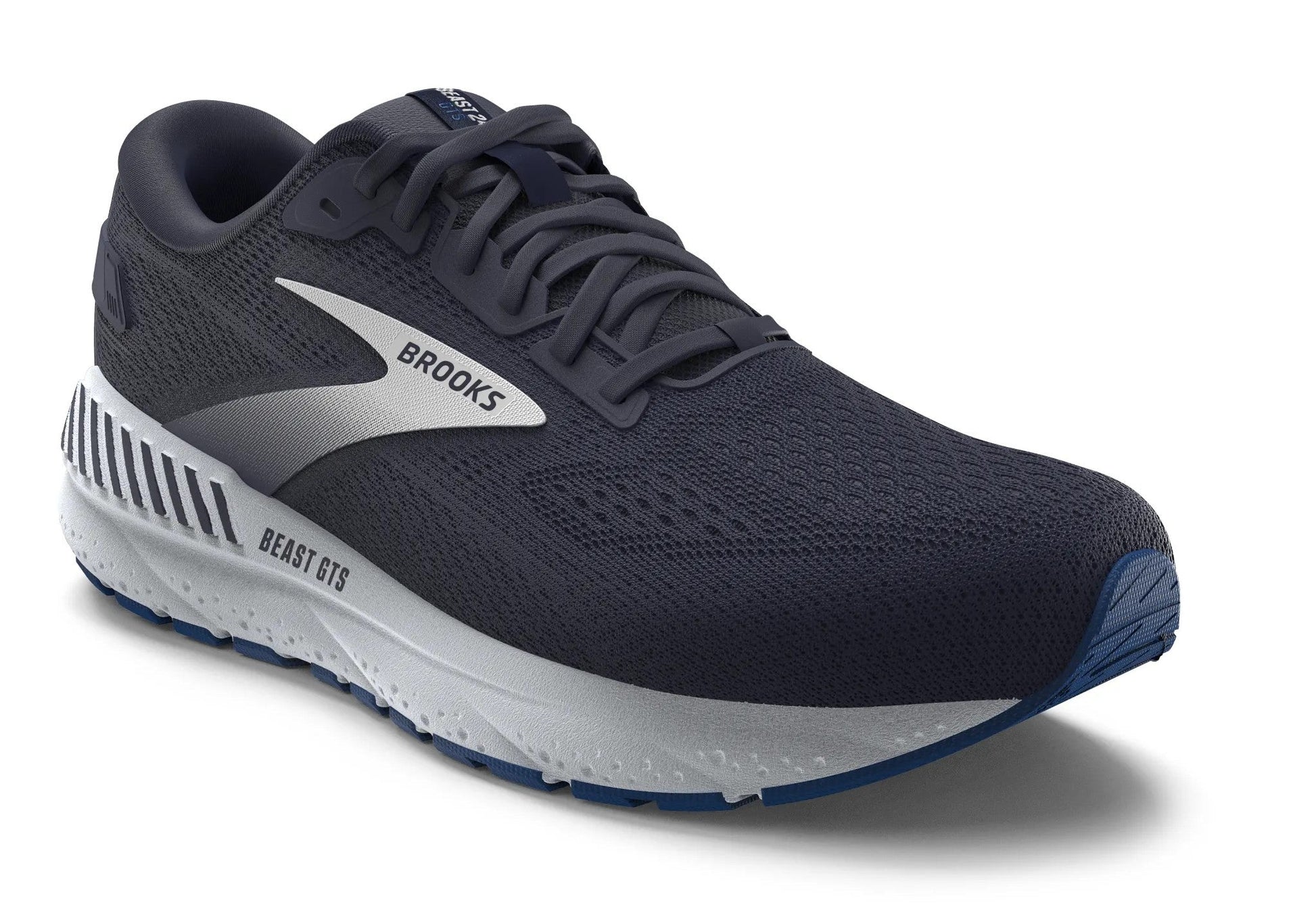 Brooks Men's Beast GTS 24 Peacoat/True Navy/White Stability Shoe - Grady’s Feet Essentials - Brooks