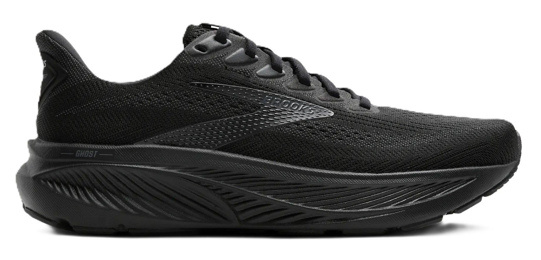 Brooks Men's Ghost 17 Run & Walk | Neutral Black/Black/Ebony - Grady’s Feet Essentials - Brooks