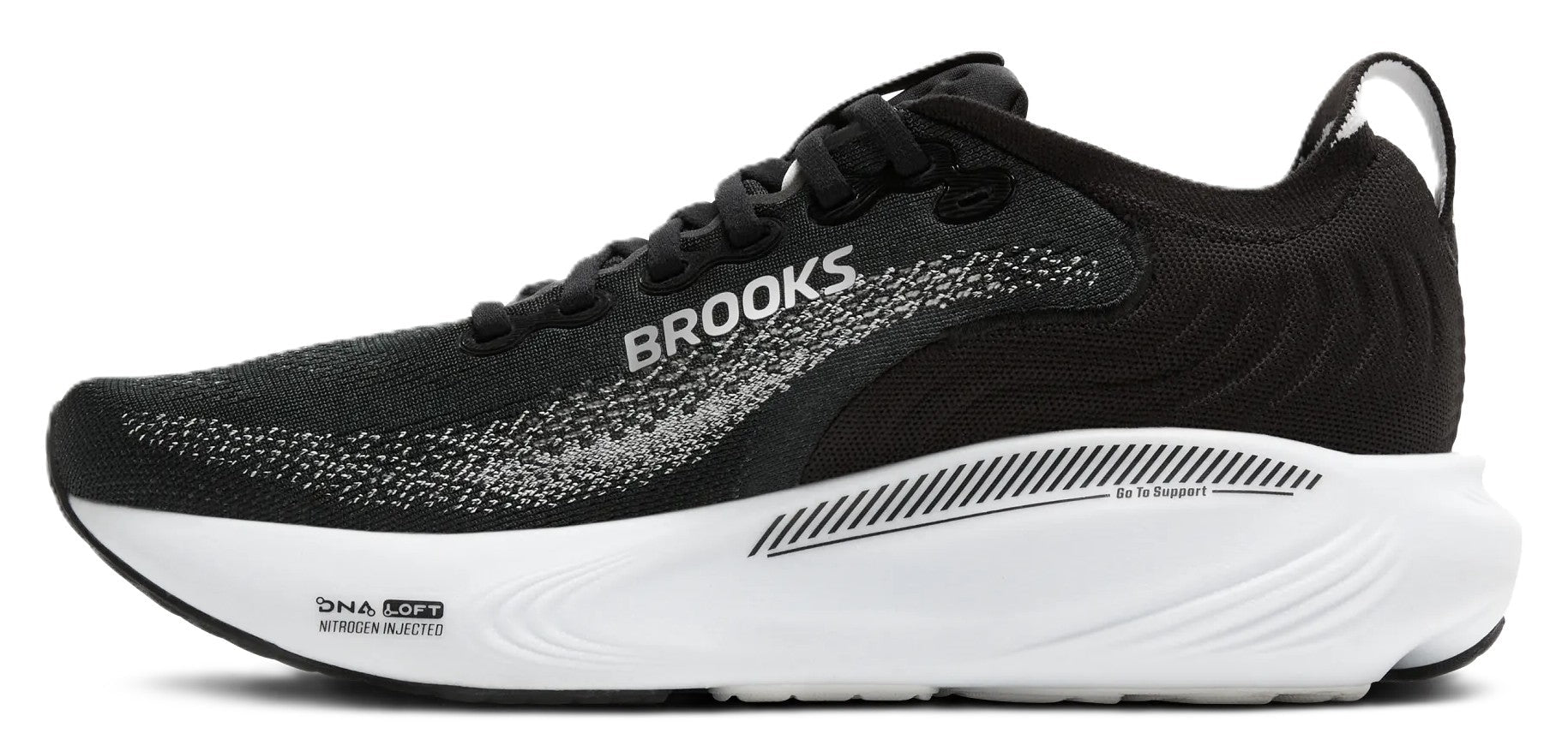 Brooks Women's Adrenaline GTS 25 - Black/Grey/White | Run & Walk Support - Grady’s Feet Essentials - Brooks