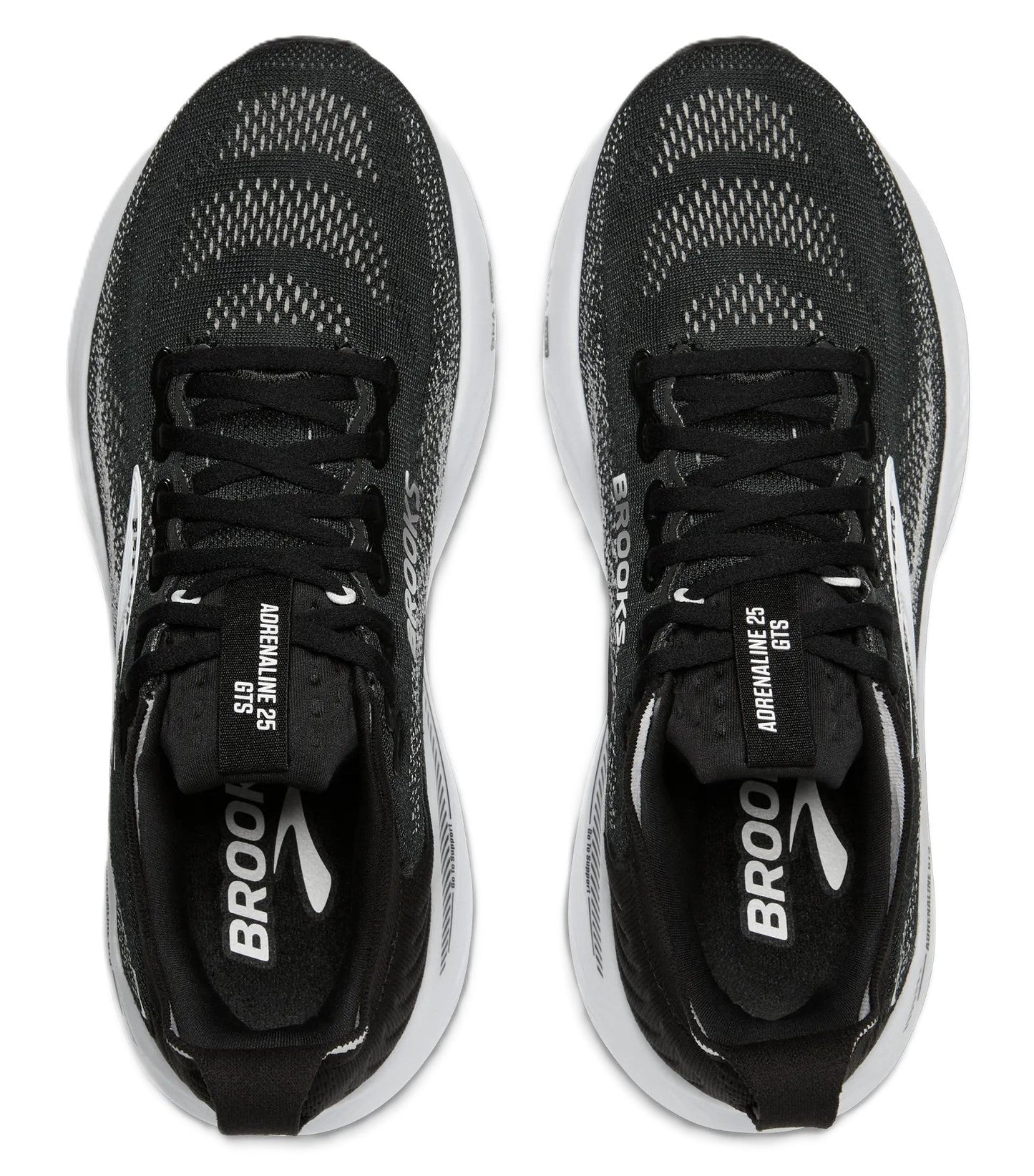 Brooks Women's Adrenaline GTS 25 - Black/Grey/White | Run & Walk Support - Grady’s Feet Essentials - Brooks