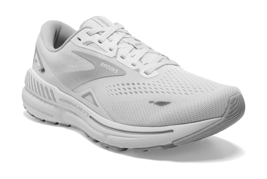 Brooks Women's Adrenaline GTS23 White Oyster Running Shoe - Grady’s Feet Essentials - Brooks