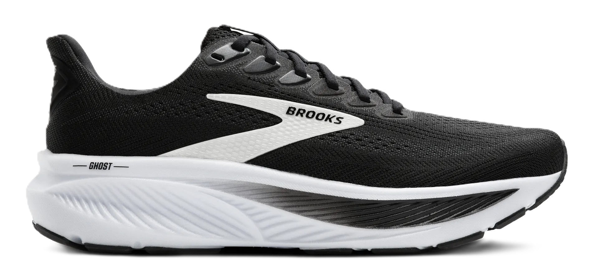 Brooks Women's Ghost 17 Run & Walk - Black/Grey/White| Neutral Support - Grady’s Feet Essentials - Brooks