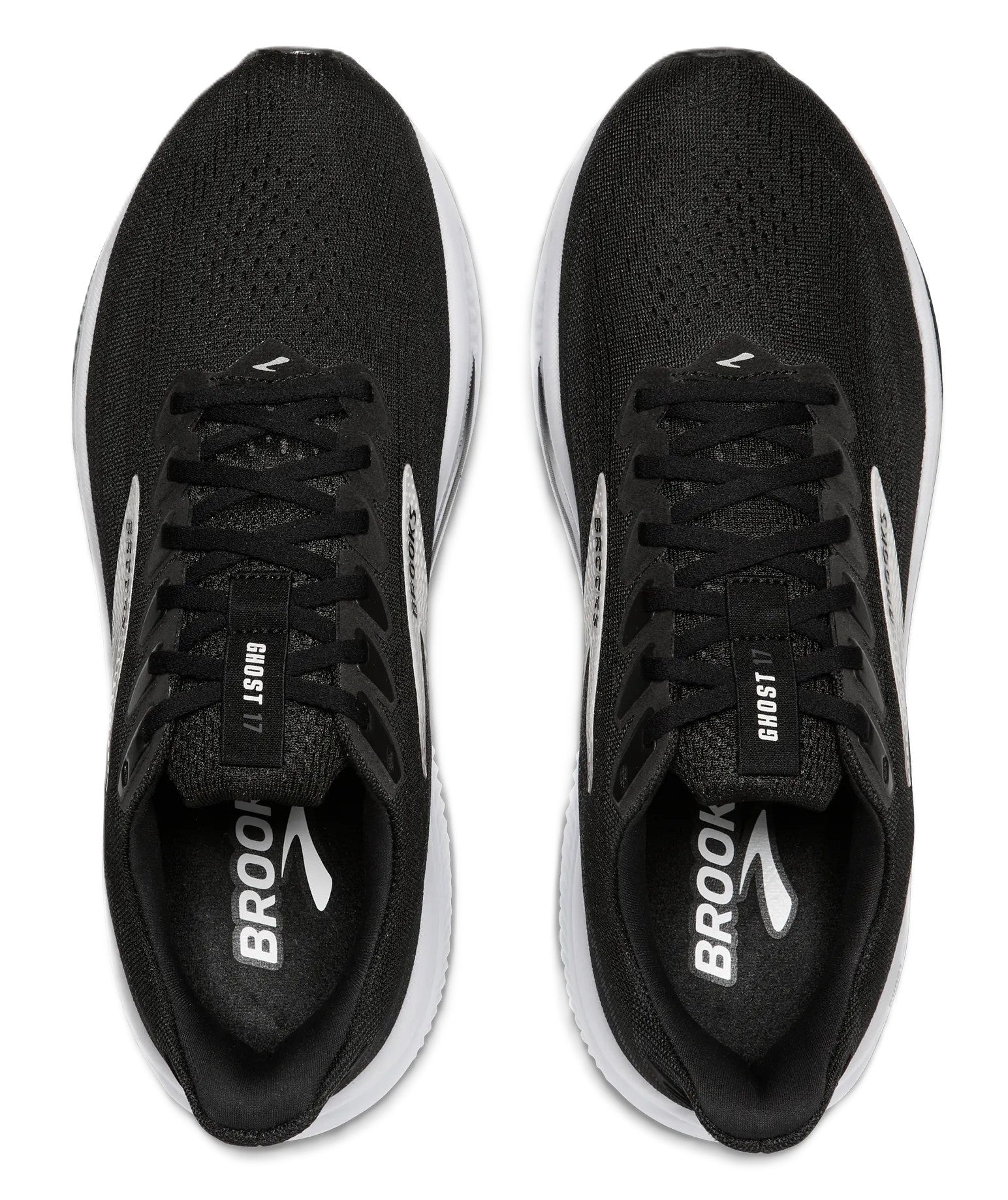 Brooks Women's Ghost 17 Run & Walk - Black/Grey/White| Neutral Support - Grady’s Feet Essentials - Brooks