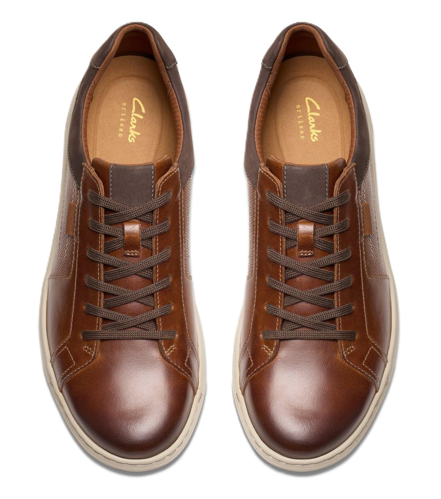 Clarks Men's Mapstone Lace - Tan Leather - Grady’s Feet Essentials - Clarks