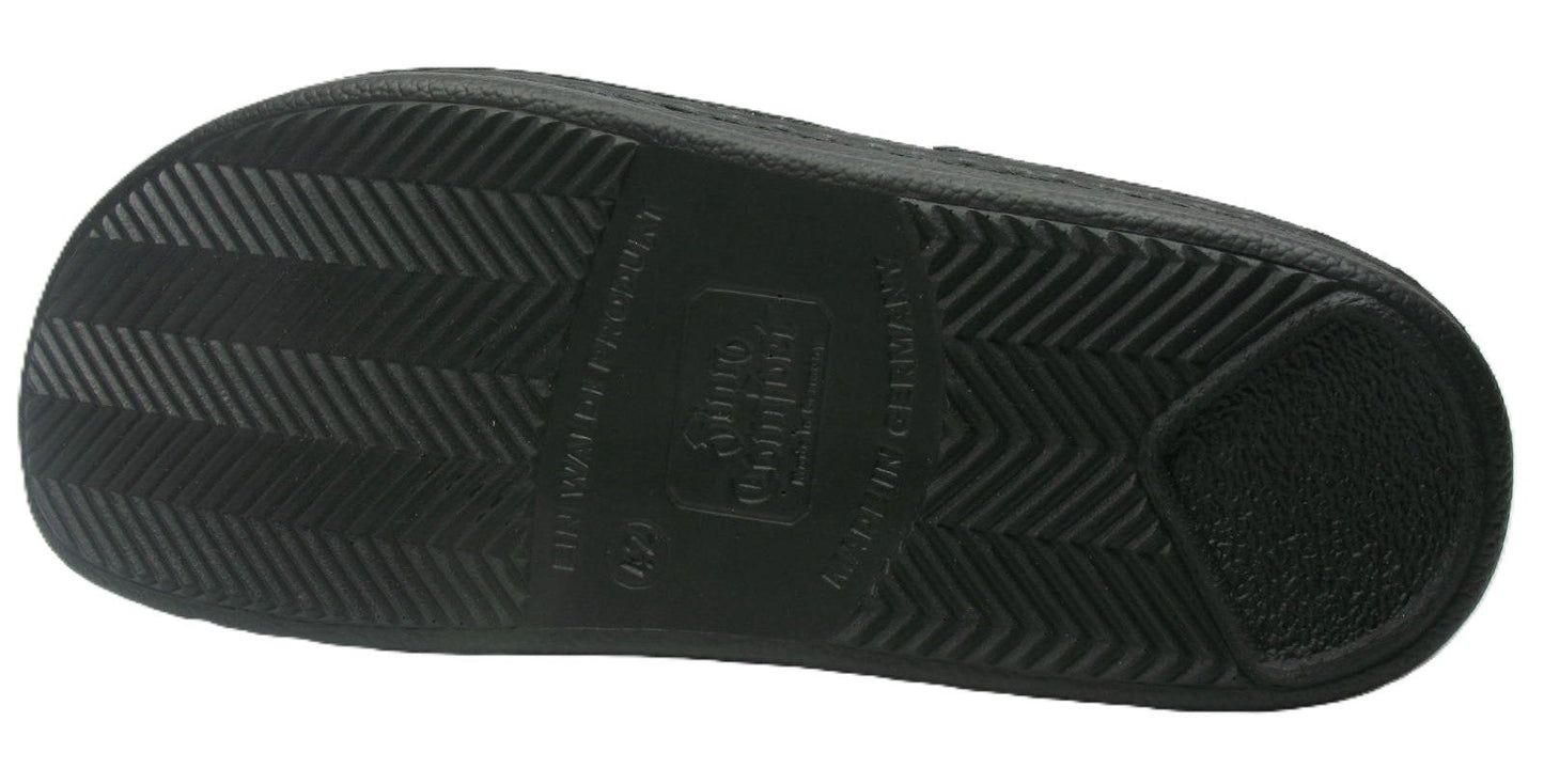 Finn Comfort Baltrum Sandal – Black Nappa Leather | Orthotic Friendly with Closed Heel - Grady’s Feet Essentials - Finn Comfort