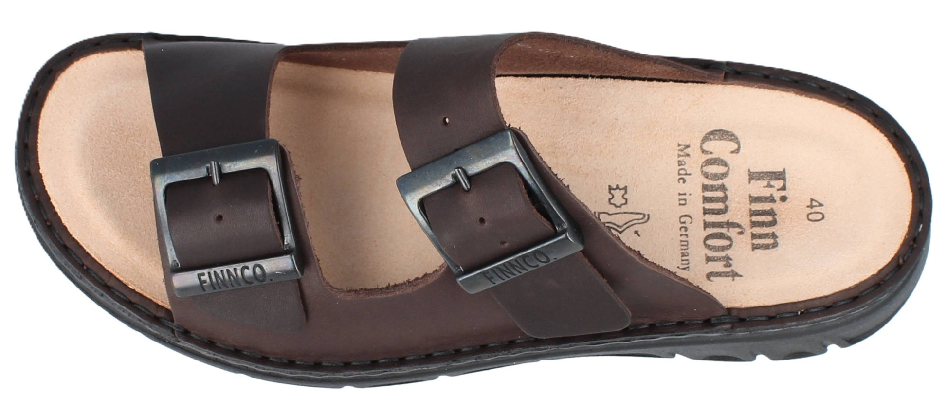 Finn Comfort Cayman Sandal - Grizzly Brown Leather | Orthotic Friendly - Grady’s Feet Essentials - Finn Comfort
