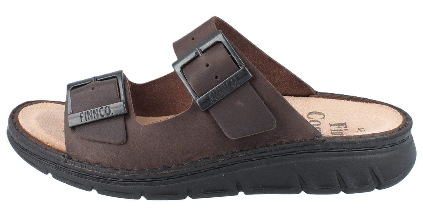 Finn Comfort Cayman Sandal - Grizzly Brown Leather | Orthotic Friendly - Grady’s Feet Essentials - Finn Comfort
