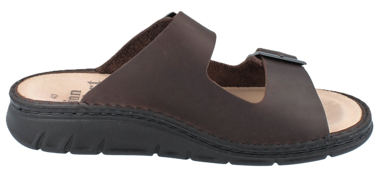 Finn Comfort Cayman Sandal - Grizzly Brown Leather | Orthotic Friendly - Grady’s Feet Essentials - Finn Comfort