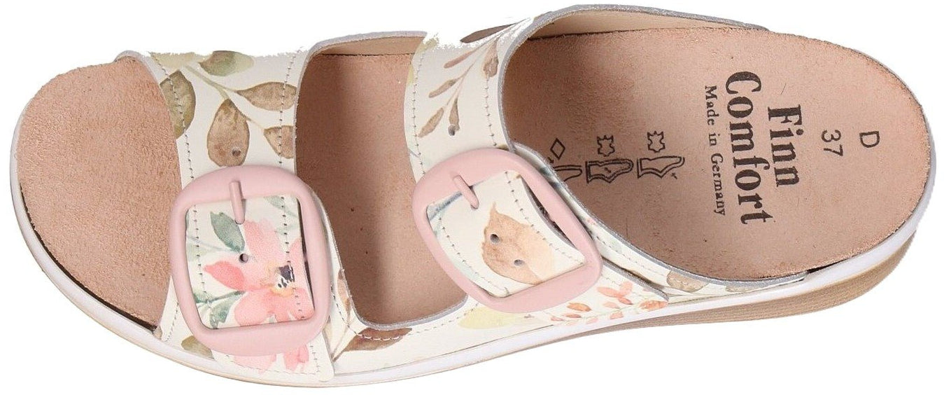 Finn Comfort Curacao Women's Sandal - Pastel Garden Leather | Orthotic Friendly - Grady’s Feet Essentials - Finn Comfort