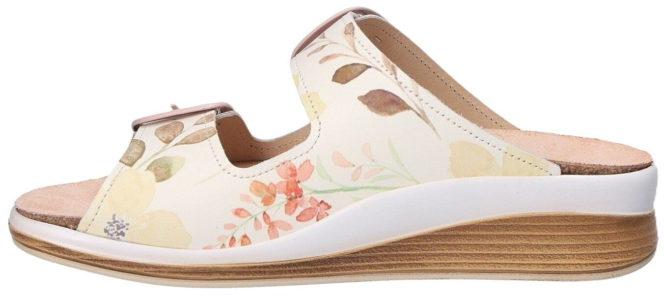 Finn Comfort Curacao Women's Sandal - Pastel Garden Leather | Orthotic Friendly - Grady’s Feet Essentials - Finn Comfort