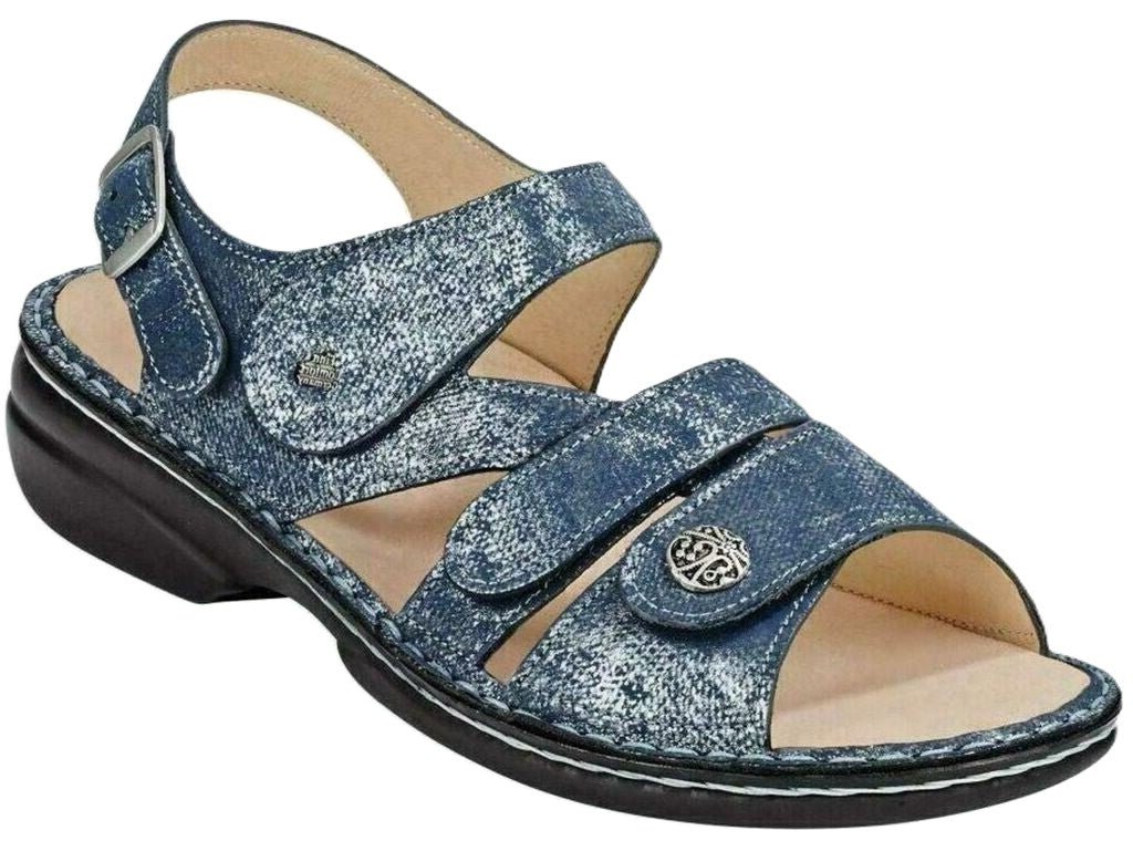 Finn Comfort Gomera Women's Sandal - Atoll Victory Leather | Orthotic Friendly - Grady’s Feet Essentials - Finn Comfort