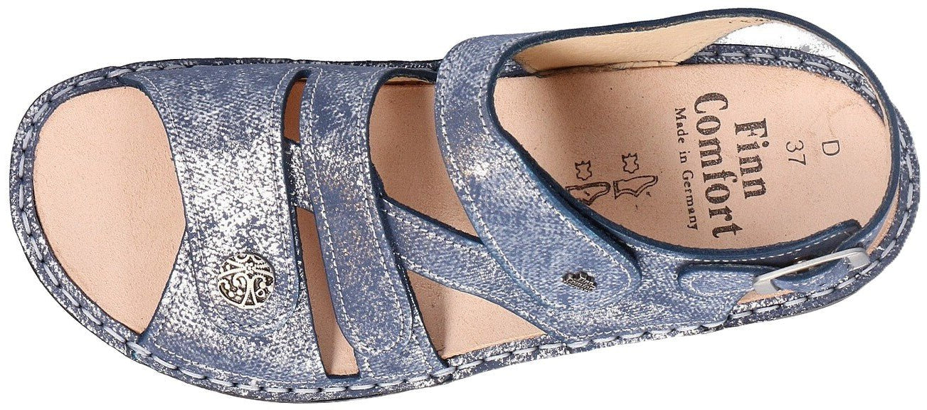 Finn Comfort Gomera Women's Sandal - Atoll Victory Leather | Orthotic Friendly - Grady’s Feet Essentials - Finn Comfort