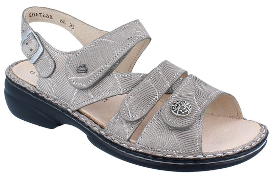 Finn Comfort Gomera Women's Sandal - Sand Storm Leather | Orthotic Friendly - Grady’s Feet Essentials - Finn Comfort