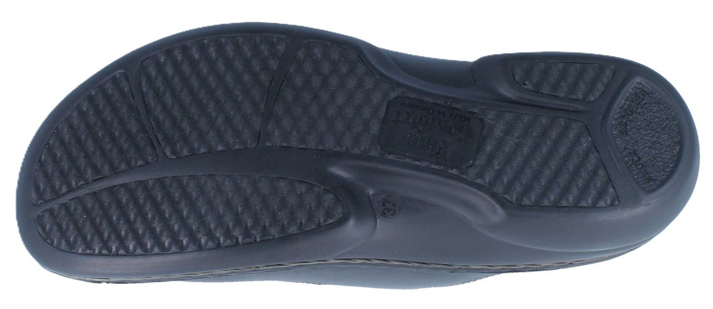 Finn Comfort Pattaya Women's Sandal - Black Leather | Orthotic Friendly - Grady’s Feet Essentials - Finn Comfort