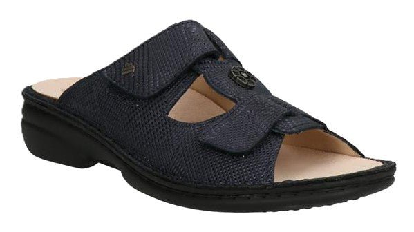 Finn Comfort Pattaya Women's Sandal - Notte Woody Leather | Orthotic Friendly - Grady’s Feet Essentials - Finn Comfort