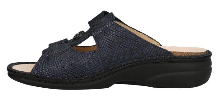 Finn Comfort Pattaya Women's Sandal - Notte Woody Leather | Orthotic Friendly - Grady’s Feet Essentials - Finn Comfort