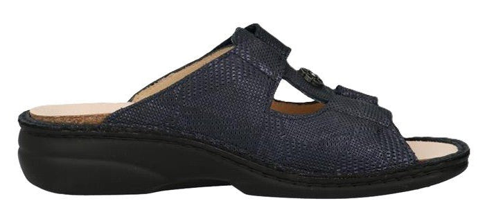 Finn Comfort Pattaya Women's Sandal - Notte Woody Leather | Orthotic Friendly - Grady’s Feet Essentials - Finn Comfort