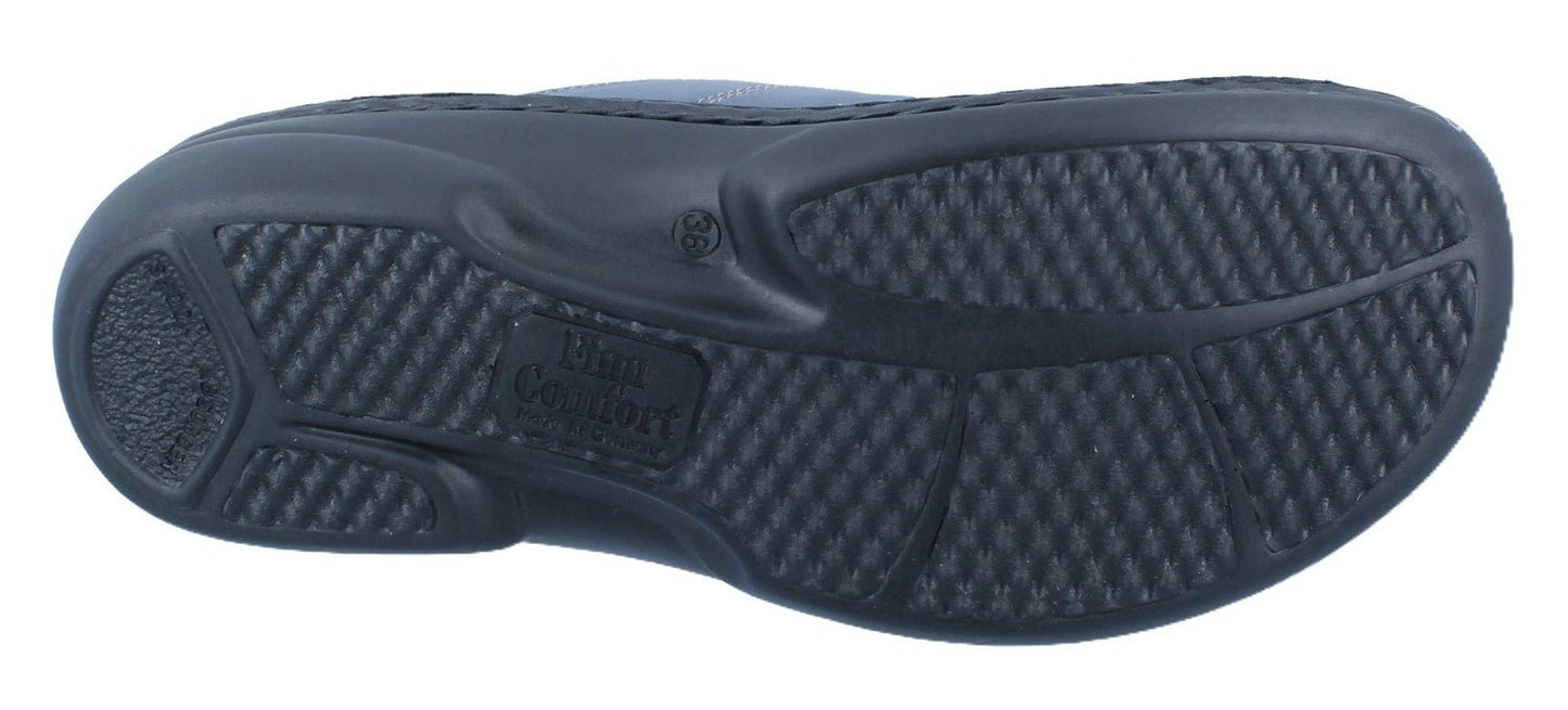 Finn Comfort Sansibar Women's Sandal - Blue Missouri Leather | Orthotic Friendly - Grady’s Feet Essentials - Finn Comfort