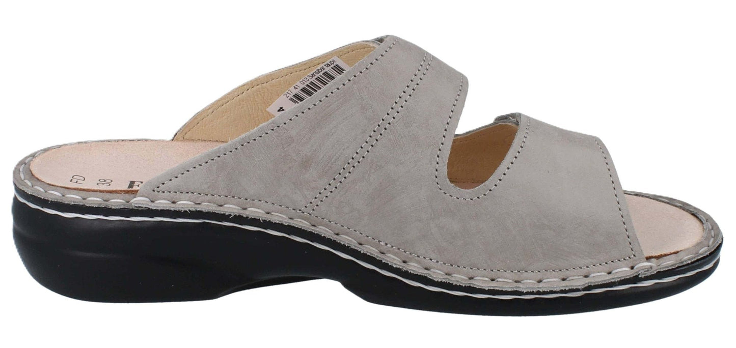 Finn Comfort Sansibar Women's Sandal - Twiga Taupe Leather | Orthotic Friendly - Grady’s Feet Essentials - Finn Comfort