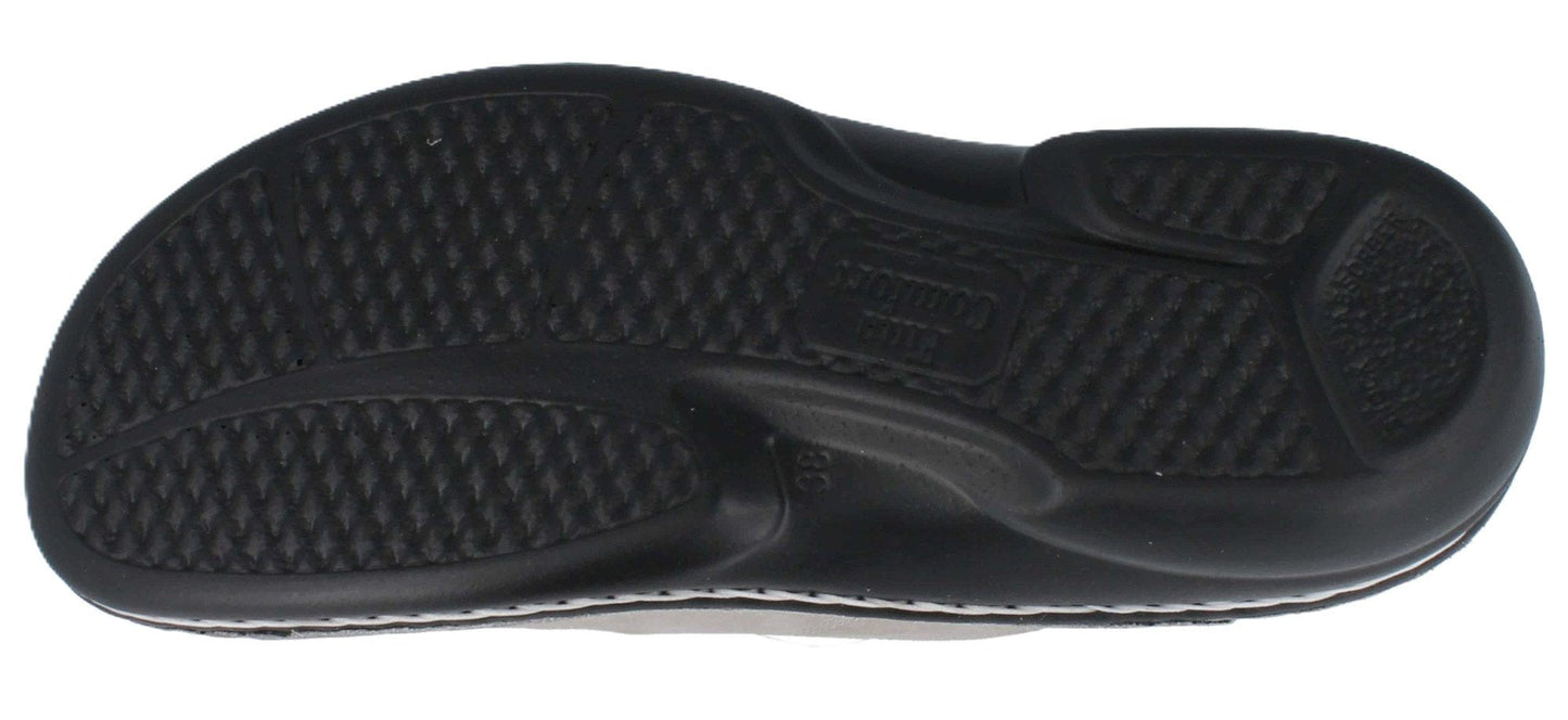Finn Comfort Sansibar Women's Sandal - Twiga Taupe Leather | Orthotic Friendly - Grady’s Feet Essentials - Finn Comfort