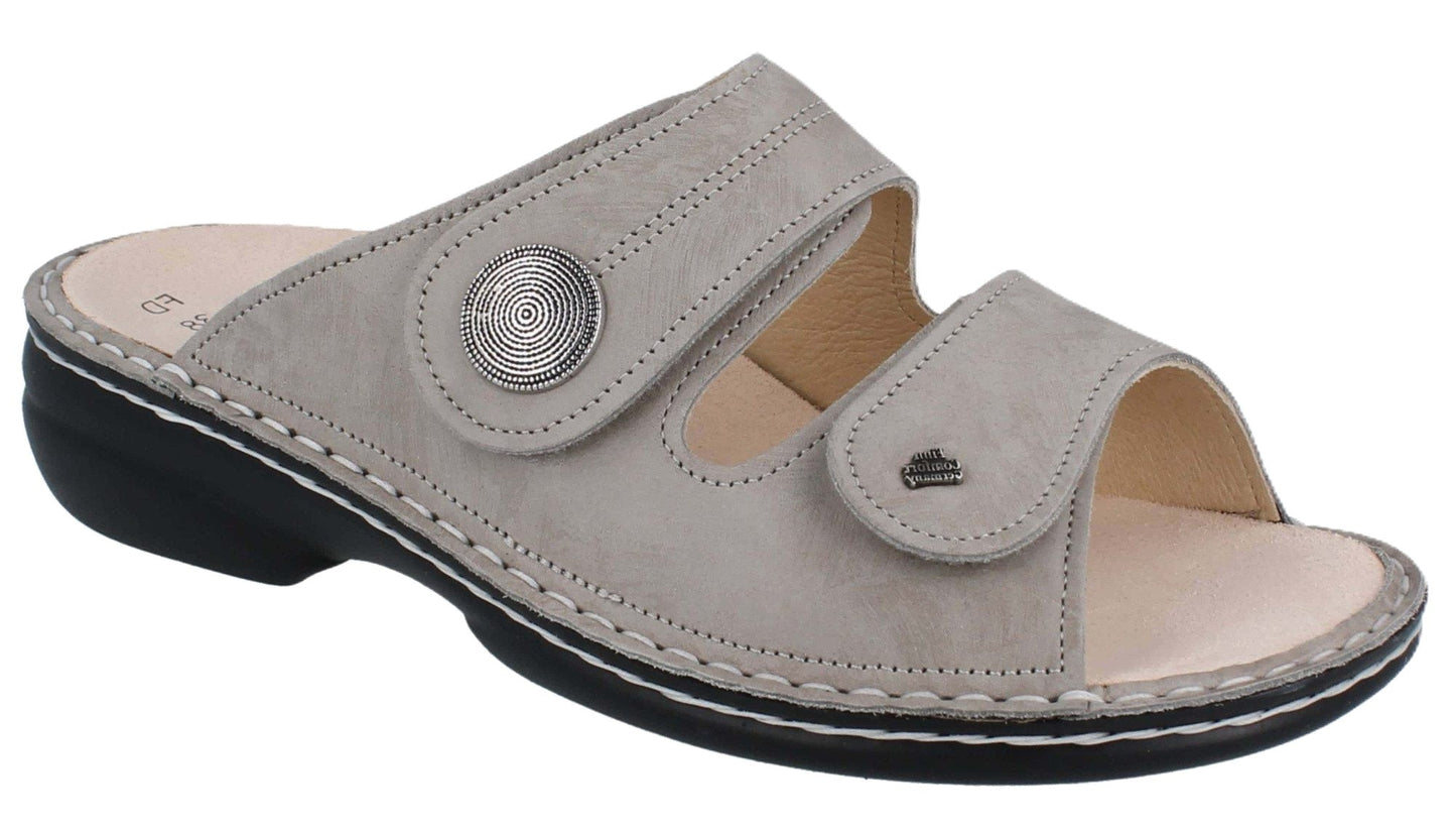 Finn Comfort Sansibar Women's Sandal - Twiga Taupe Leather | Orthotic Friendly - Grady’s Feet Essentials - Finn Comfort