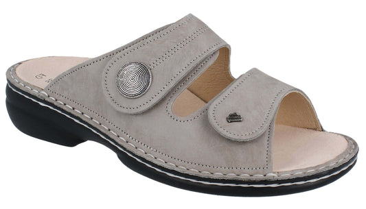 Finn Comfort Sansibar Women's Sandal - Twiga Taupe Leather | Orthotic Friendly - Grady’s Feet Essentials - Finn Comfort