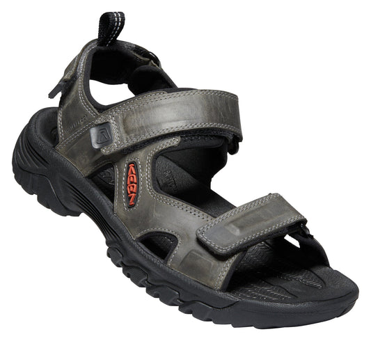 Keen Men's Targhee III Open Toe Sandal Grey Black - Grady’s Feet Essentials - Keen