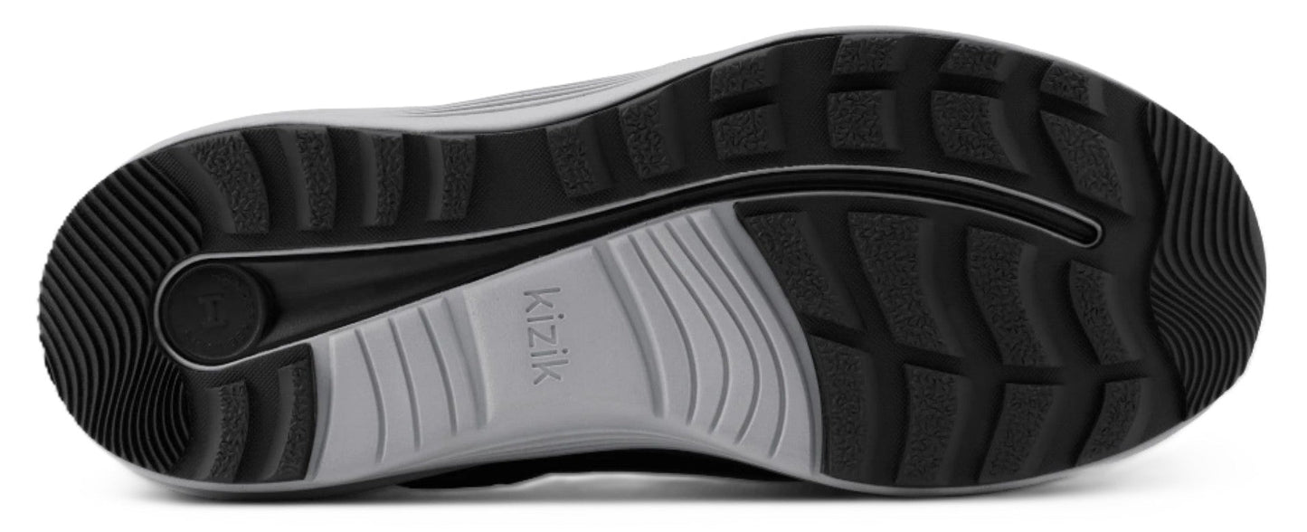 Kizik Men's London AT Mid WP - Black Alloy | Hands - Free Slip - On Boots - Grady’s Feet Essentials - Grady’s Feet Essentials