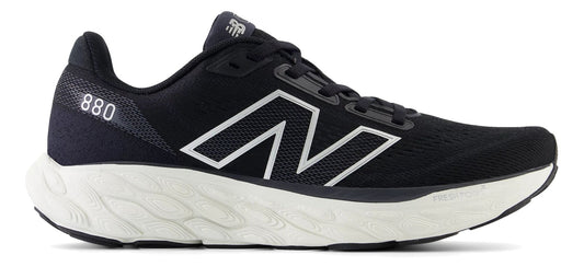 New Balance Women's W880K14 Black with sea salt and silver metallic - Grady’s Feet Essentials - New Balance