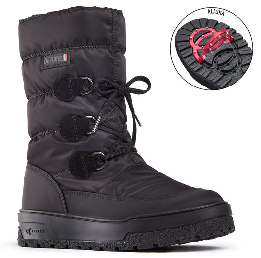 Olang Viola Nero Women's Winter Boots | Warm & Waterproof with Grips - Grady’s Feet Essentials - Olang