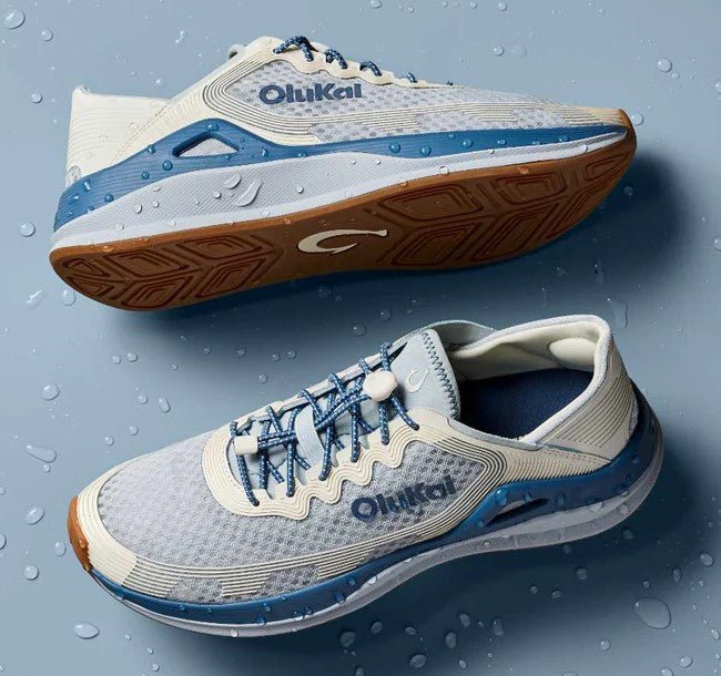 Olukai 'Ahi Men’s Sneakers Shoes Blue Pearl / White Sand - Grady’s Feet Essentials - OluKai