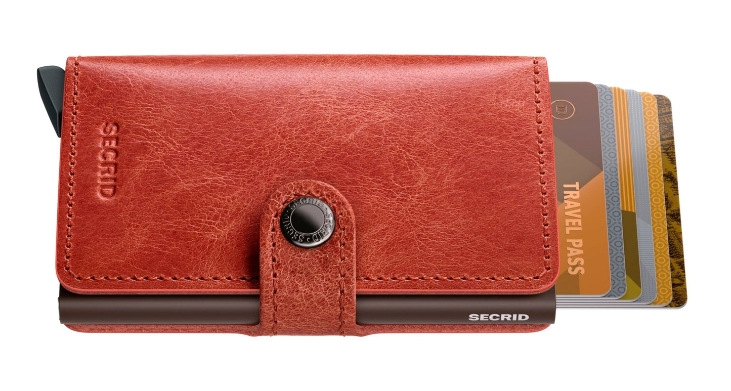 Secrid Mini Wallet Vintage Orange - Grady’s Feet Essentials - Secrid
