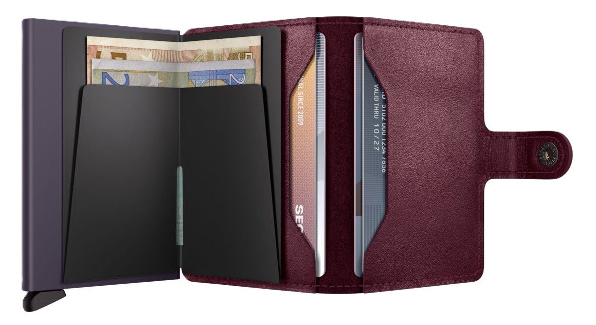 Secrid Miniwallet - Original Cranberry Leather | RFID Safe - Grady’s Feet Essentials - Secrid