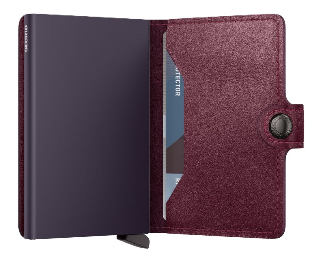 Secrid Miniwallet - Original Cranberry Leather | RFID Safe - Grady’s Feet Essentials - Secrid