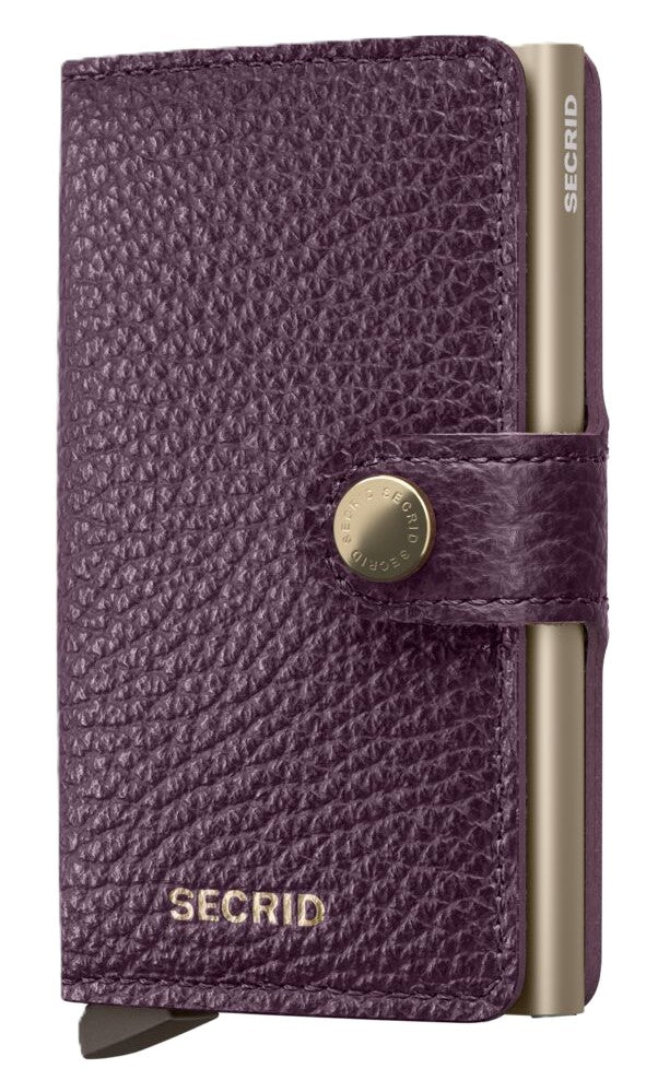 Secrid Miniwallet - Pebble Grape Leather | RFID Safe - Grady’s Feet Essentials - Secrid