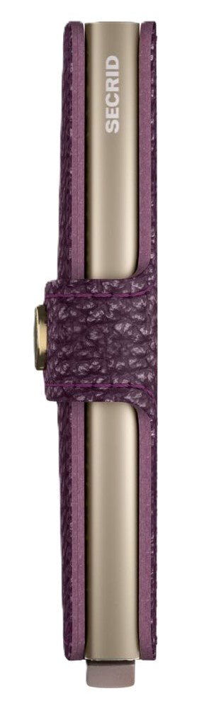 Secrid Miniwallet - Pebble Grape Leather | RFID Safe - Grady’s Feet Essentials - Secrid