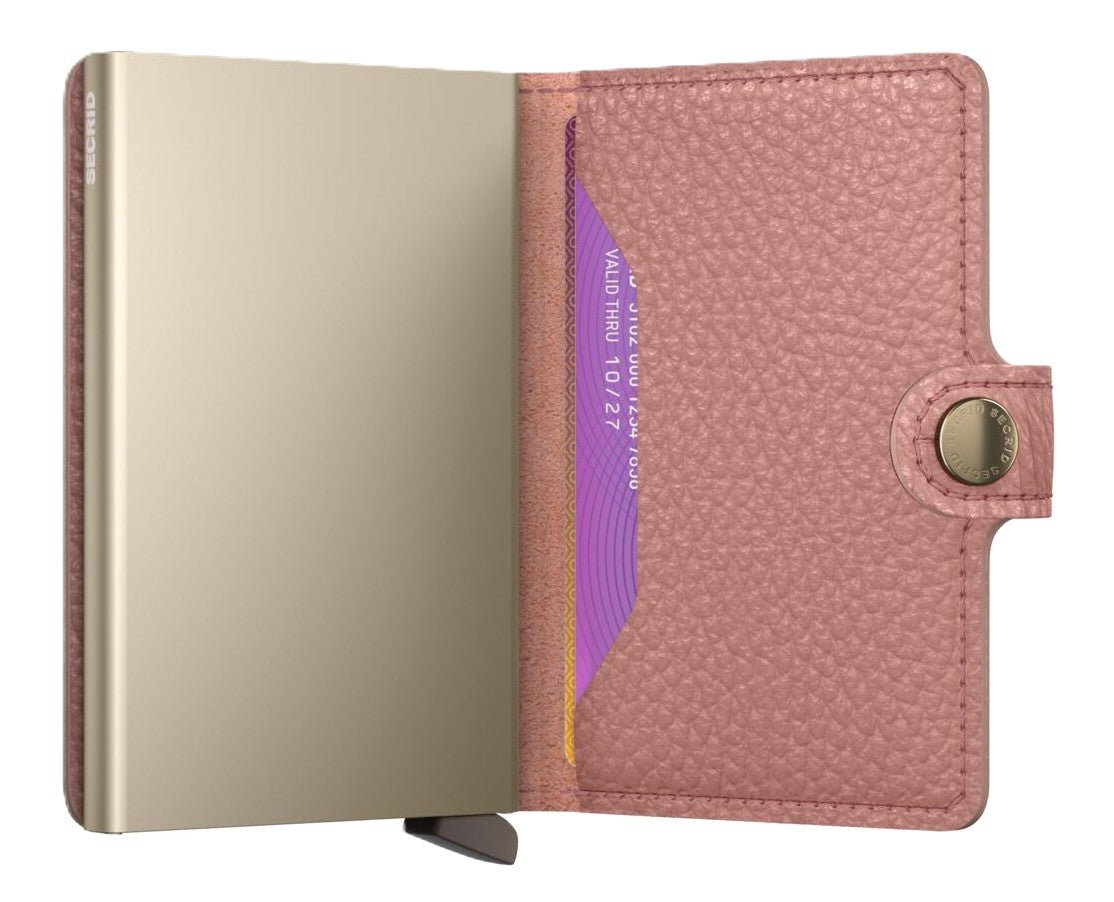 Secrid Miniwallet - Pebble Rose Leather | RFID Safe - Grady’s Feet Essentials - Secrid