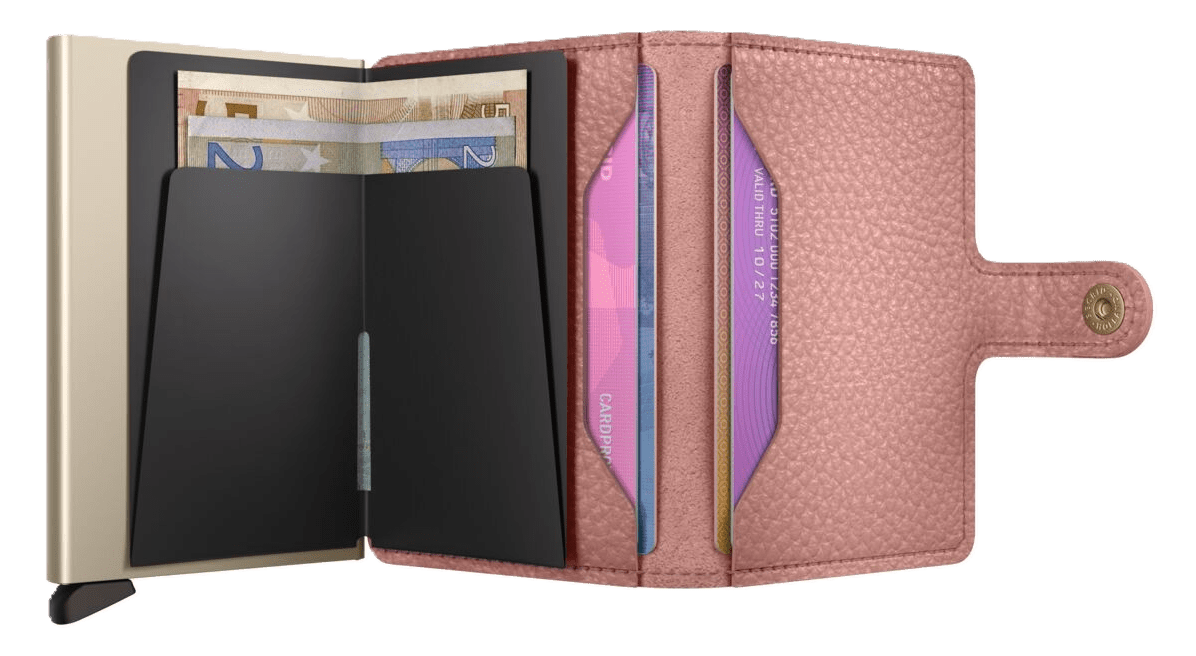 Secrid Miniwallet - Pebble Rose Leather | RFID Safe - Grady’s Feet Essentials - Secrid