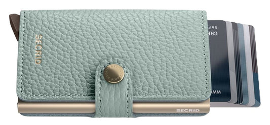 Secrid Miniwallet - Pebble Sea Green Leather | RFID Safe - Grady’s Feet Essentials - Secrid