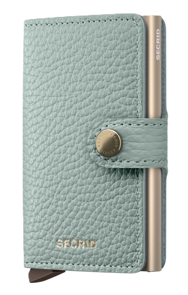 Secrid Miniwallet - Pebble Sea Green Leather | RFID Safe - Grady’s Feet Essentials - Secrid