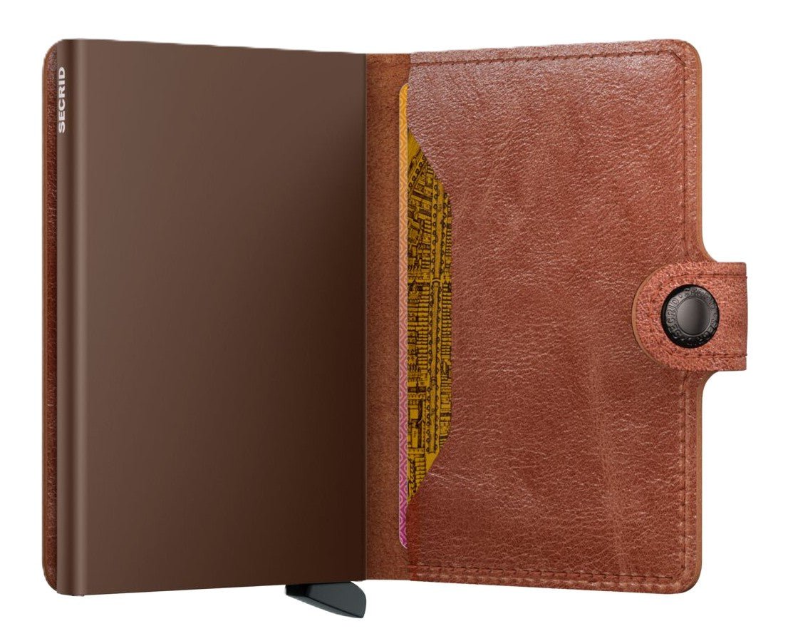 Secrid Miniwallet - Vintage Cognac/Brown Leather | RFID - Grady’s Feet Essentials - Secrid