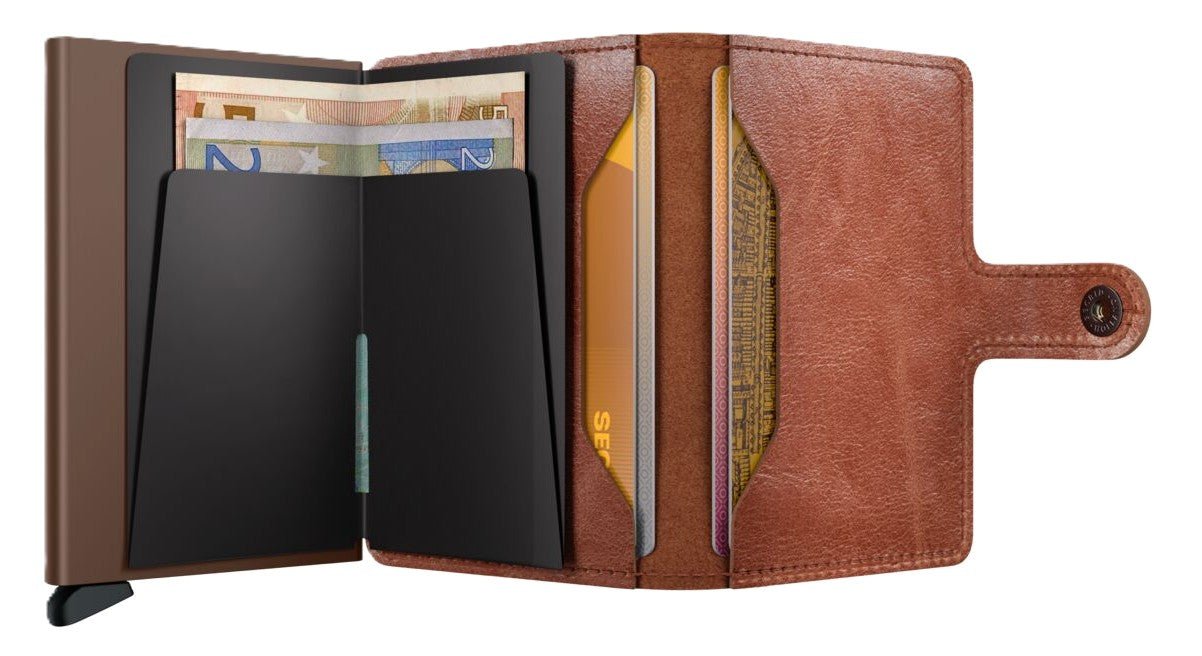 Secrid Miniwallet - Vintage Cognac/Brown Leather | RFID - Grady’s Feet Essentials - Secrid