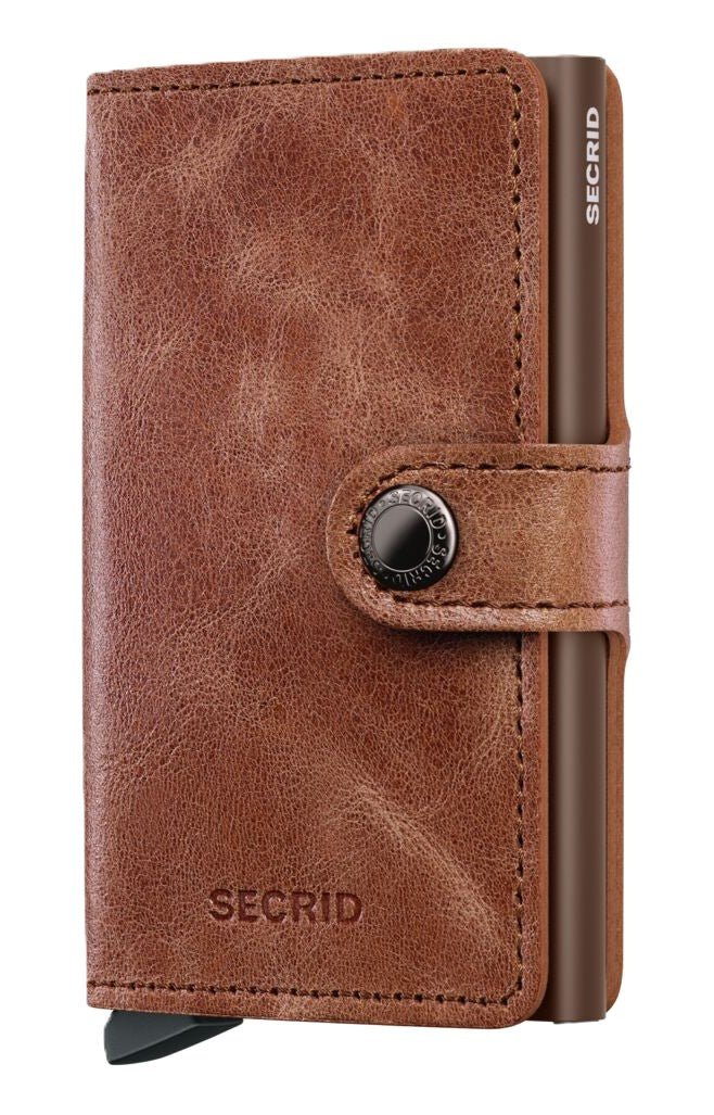 Secrid Miniwallet - Vintage Cognac/Brown Leather | RFID - Grady’s Feet Essentials - Secrid